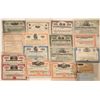 Image 1 : Transportation Railroad Stock Certificates (18)  (118852)