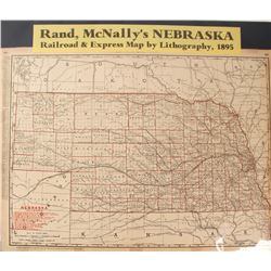 Nebraska Railroads Map  (59630)