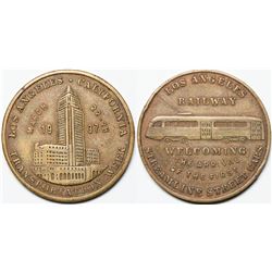 Pictorial LA Transportation Token  (118109)
