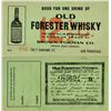 Image 1 : Old Forester Whisky Good For Paper Token  (119744)