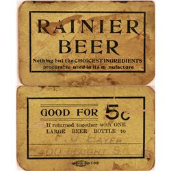 Rainier Beer Good For Token  (119745)