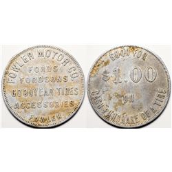 Fowler Motor Company token   (115217)