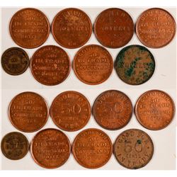 Eight Reno, Nevada Tokens  (108475)