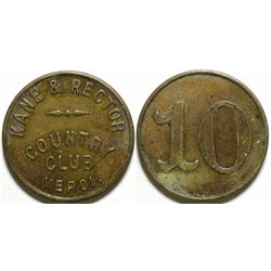 Kane & Rector Country Club Token  (101193)