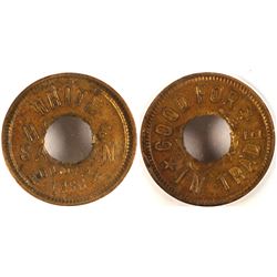 Token from White House Saloon  (77957)