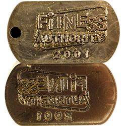 Matched Pair of Die and Stamp of Fitness Authority 2001 Company   (80026)