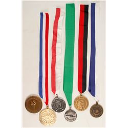 Five Ribboned Medals and a Medallion  (88646)