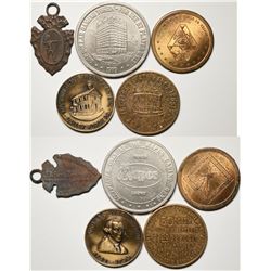 Miscellaneous American Medals/Tokens (5)  (120588)