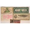 Image 1 : Group of Assorted Colorful Scrip Includes $100 at San Pedro Elks Lodge, 1906  (118311)