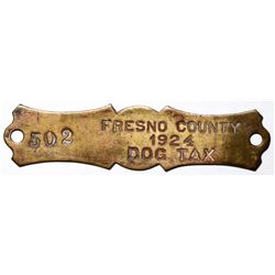 Fresno County Dog Tax Tag  (117615)