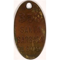 Santa Barbara Dog Tag  (119070)