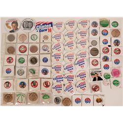 Carter Clinton Campaign Pin Backs  (118136)