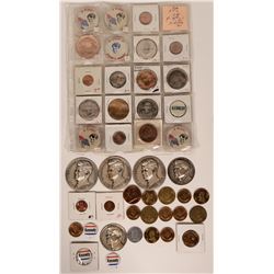 Kennedy Campaign Buttons &  Coins  (119633)