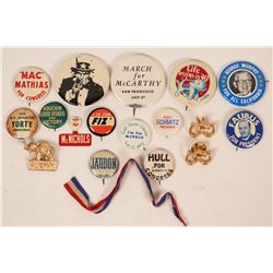 California Political Pin Backs  (118070)