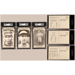 Three Hall of Fame Player Postcards  (119230)