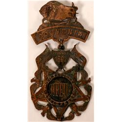 31st Encampment Civil War 1897 Buffalo Chapter Souvenir Badge  (118195)