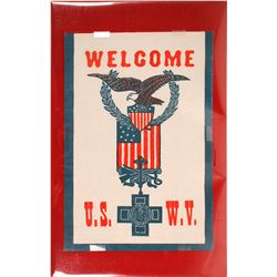 Banner Welcoming U.S. Veterans of Spanish American War  (59609)