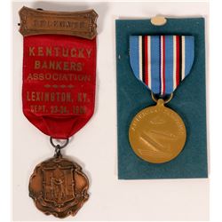 WW II Naval service medal  (110523)