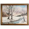 Image 1 : Snow Scene Painting by M. Jensen  (64479)
