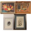 Image 1 : Framed Painting and Prints (4)  (106490)