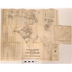 Two Maps Early 1900s Los Angeles, Sequoia and General Grant National Parks  (118865)