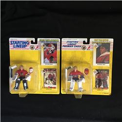 VINTAGE STARTING LINE UP HOCKEY FIGURE LOT (ROY/ BELFOUR)