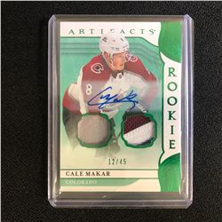 2019/20 UD ARTIFACTS DUAL RELIC AUTO CALE MAKAR 12/45