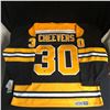 Image 1 : GERRY CHEEVERS SIGNED BRUINS JERSEY (MEMORABLE AUTHENTIC)