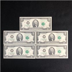 2003 USA SEQUENTIAL $2 BANK NOTES