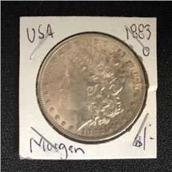 1883 USA MORGAN SILVER DOLLAR (NEW ORLEANS MINTED)