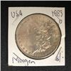 Image 1 : 1883 USA MORGAN SILVER DOLLAR (NEW ORLEANS MINTED)