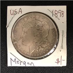 1898 USA MORGAN SILVER DOLLAR