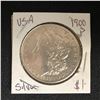 Image 1 : 1900 USA MORGAN SILVER DOLLAR (PHILADELPHIA MINT)