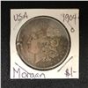 Image 1 : 1904 USA MORGAN SILVER DOLLAR (MINTED NEW ORLEANS)