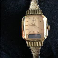 LADIES SEIKO  WATCH WITH ANALOG AND DIGITAL