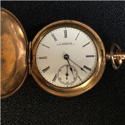 J.WENGER VICTORIA BC 16 JEWEL WENGER SPECIAL TRIPLE DOOR HUNTER SIDEWINDER POCKET WATCH