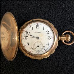 1800S WALTHAM TRIPLE DOOR SIDEWINDER POCKET WATCH