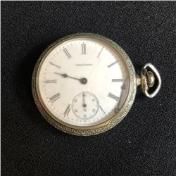 1920s  A.W.W.Co, WALTHAM OPEN FACE SIDEWINDER  POCKET WATCH