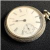 Image 3 : 1920s  A.W.W.Co, WALTHAM OPEN FACE SIDEWINDER  POCKET WATCH