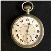 Image 1 : RARE TACY ADMIRIAL SALESMAN DISPLAY CLEAR BACK POCKET WATCH WITH RAILWAY DIAL