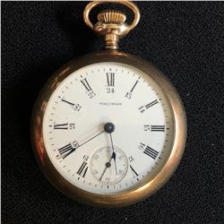 1800s WALTHAM OPEN FACE POCKET WATCH