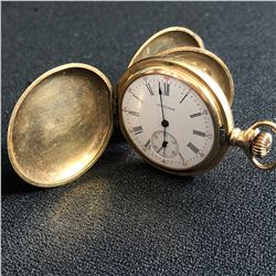 1800s WALTHAM TRIPLE DOOR SIDE WINDER POCKET WATCH