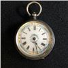 Image 1 : 1800s SOLID SILVER KEY WIND SWISS POCKET WATCH WITH ORNATE DIAL