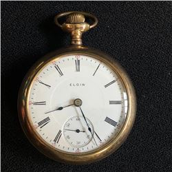 17 JEWEL ELGIN OPEN FACE POCKET WATCH