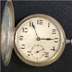 1900s AWARD WINNING 15 JEWEL AHCRE TRIPLE DOOR HUNTER SIDE WINDER POCKET WATCH