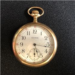 1900s WALTHAM 17 JEWEL OPEN FACE POCKET WATCH