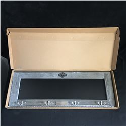 HARLEY DAVIDSON MOTORCYCLES CHALK BOARD AND KEY DISPLAY