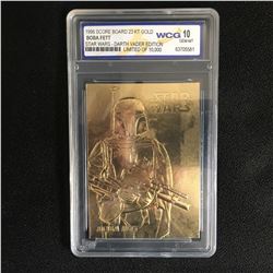 1996 SCORE BOARD 23 KT GOLD BOBA FETT STAR WARS - DARTH VADER EDITION (GEM MINT 10)