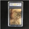Image 1 : 1996 SCOREBOARD 23 KT GOLD CHEWBACCA DARTH VADER EDITION  - STAR WARS (GEM MINT 10)