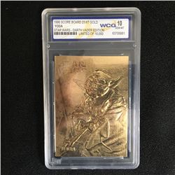 1996 SCOREBOARD 23 KT GOLD "YODA" DARTH VADER EDITION  - STAR WARS (GEM MINT 10)
